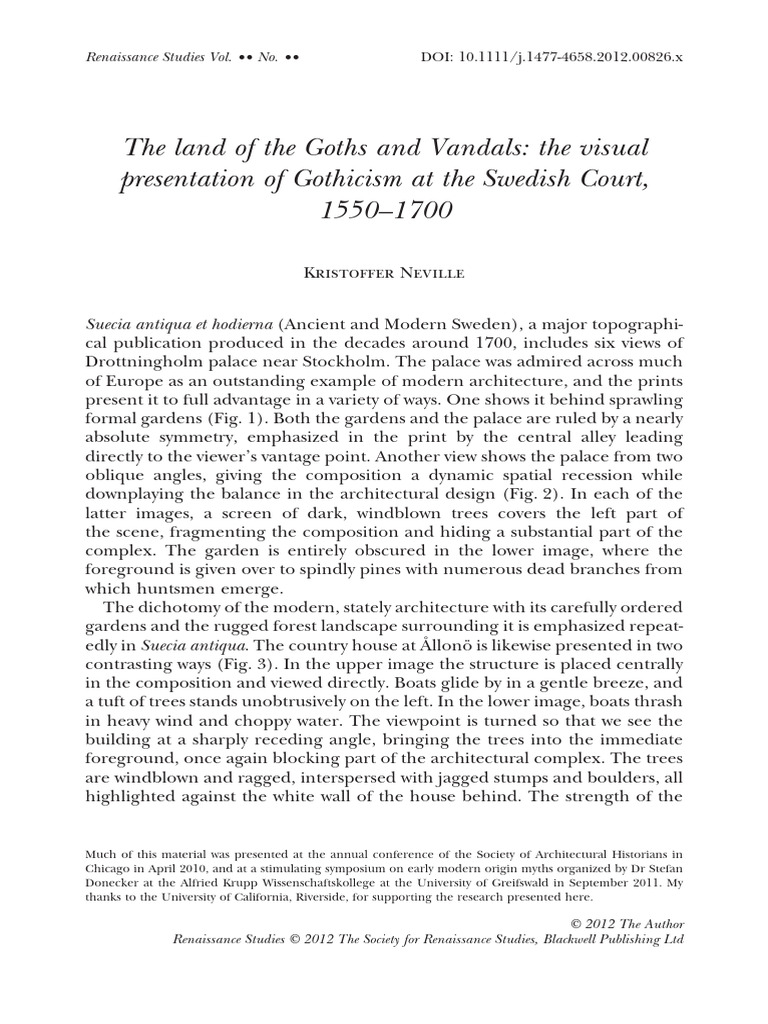 The Land of The Goths and Vandals: The Visual Presentation of Gothicism ...