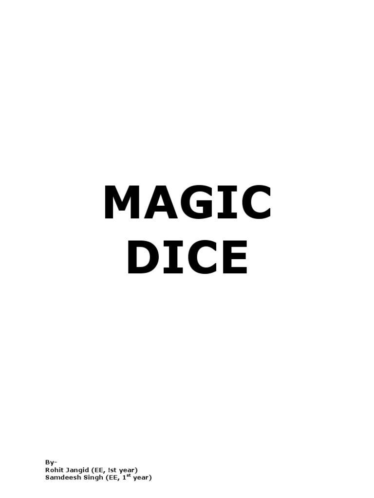 Electronics Enthusiasts' Dice Game | PDF