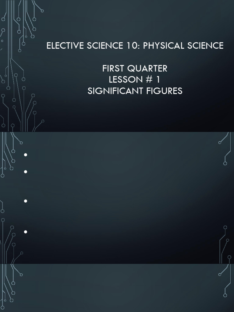 Significant Figures | PDF