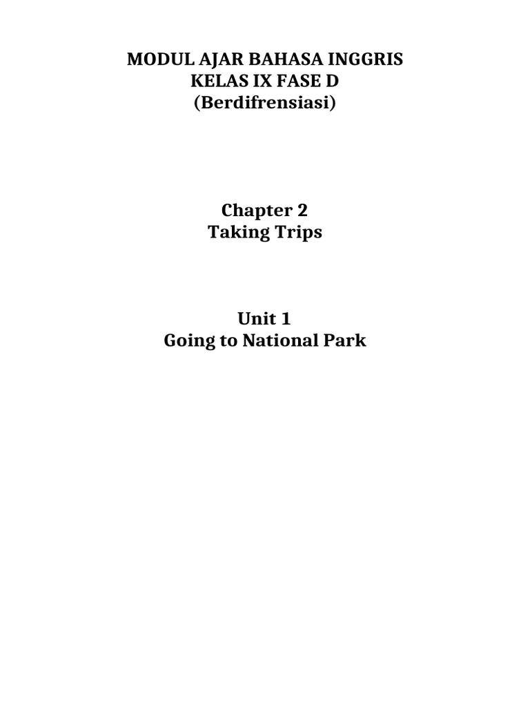 Modul Ajar Chapter 2 Unit 1 Pembelajaran 7 & 8 | PDF
