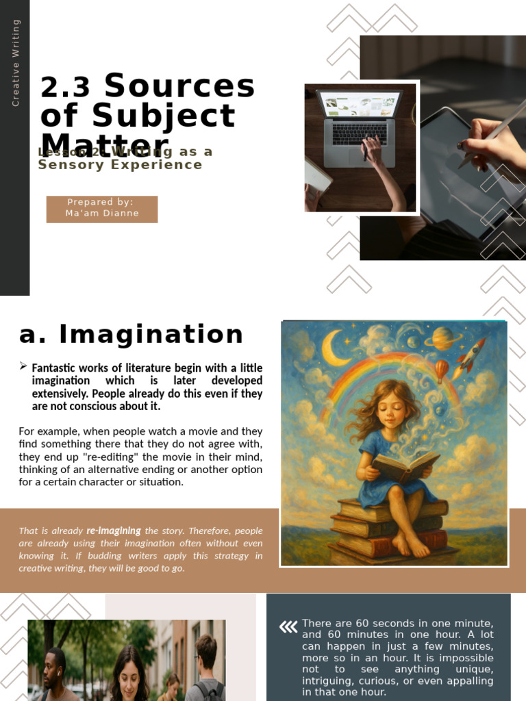 2.3 Sources of Subject Matter | PDF | Dream | Cognition