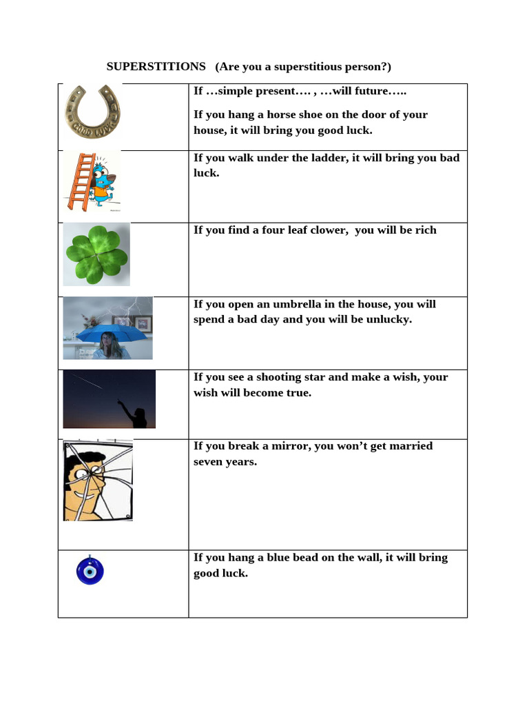 Common Superstitions Explained | PDF