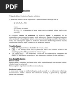 Accenture Production, Revenue Function
