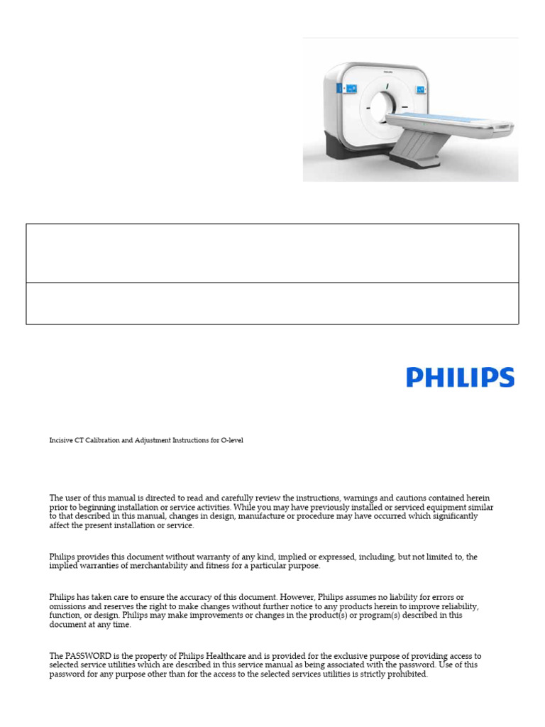 Incisive CT O-Level Calibration Guide | PDF | X Ray | Ct Scan