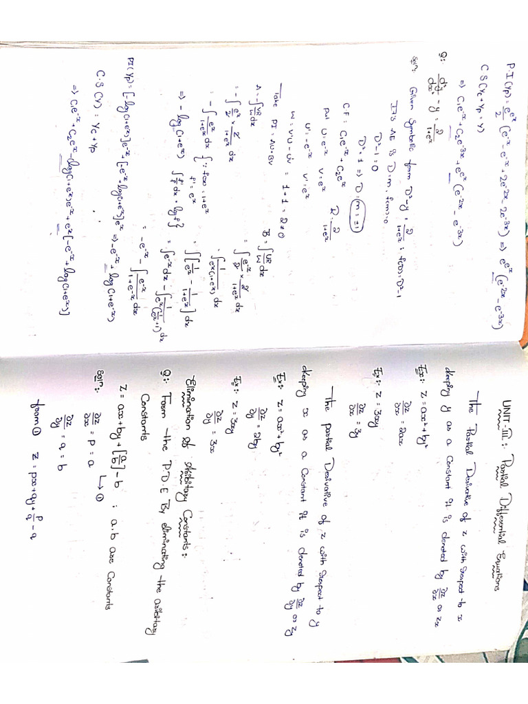 Maths Unit 3 Notes | PDF