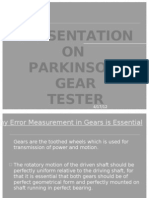 Presentation ON Parkinson Gear Tester