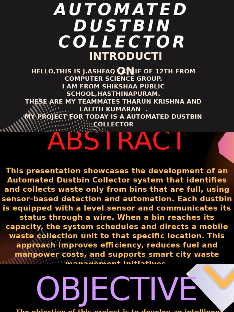 Automated Dustbin Collector System | PDF