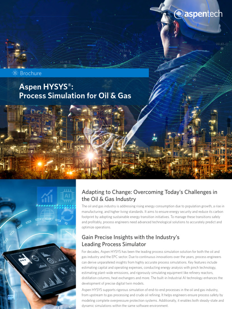 At-4162 Bro Aspen Hysys Final 0525 | PDF | Simulation | Oil Refinery