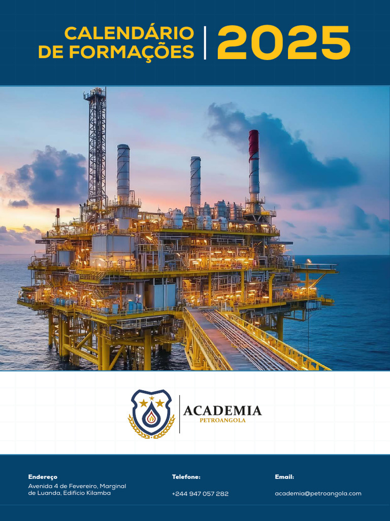 Calendário de Formações 2025 em Petróleo | PDF | Petróleo | Microsoft ...