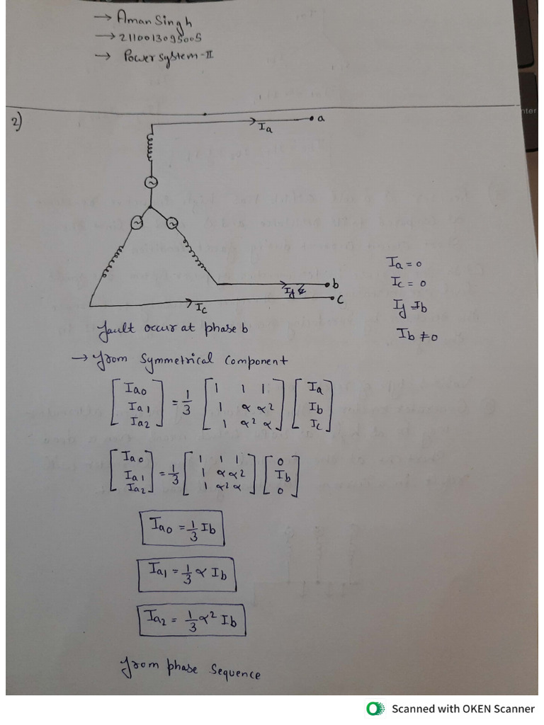 Fault Analysis in A Transmission Line | PDF