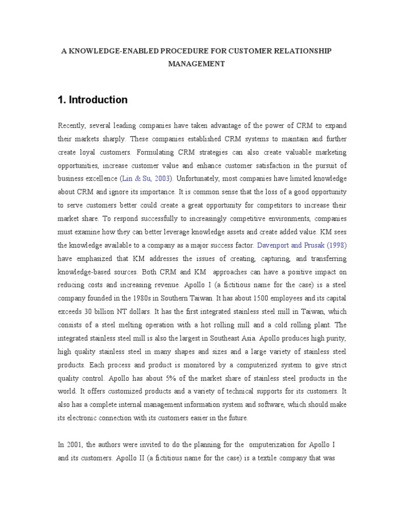Knowledge-Enabled CRM Strategies Explained | PDF | Customer ...