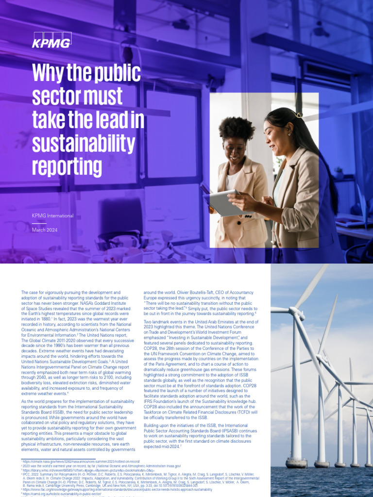 Public Sector's Role in Sustainability Reporting | PDF | Sustainability ...