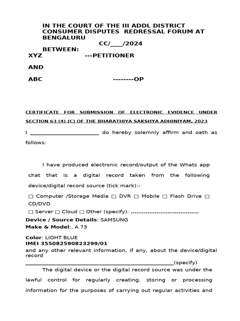 63 BSA Application Varshini | PDF