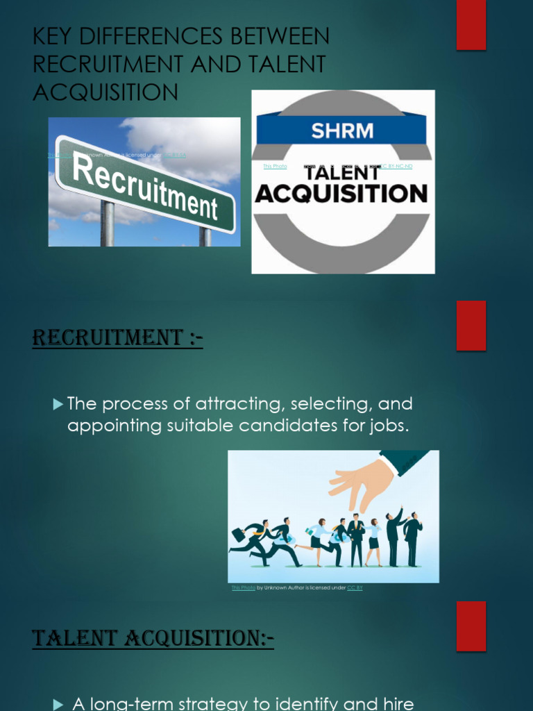 Recruitment vs. Talent Acquisition Explained | PDF
