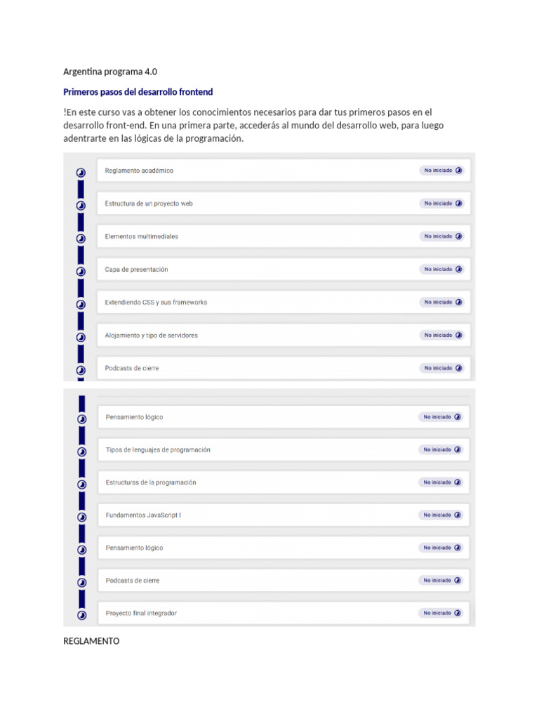 Argentina Programa 4 | PDF | HTML | Informática