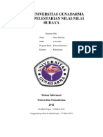 Makalah Peran Universitas Gunadarma Dalam Melestarikan Nilai Nilai Budaya