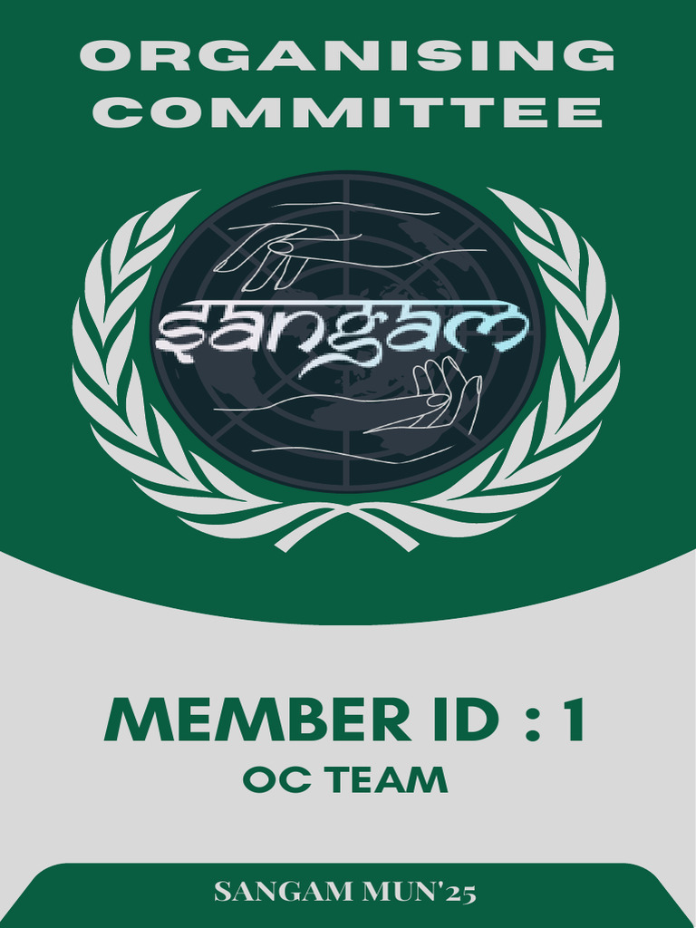 Sangam MUN'25 Committee Member IDs | PDF | Identity Document | Citizenship