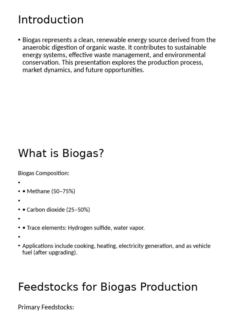 Biogas Composition and Market Insights | PDF | Biogas | Anaerobic Digestion