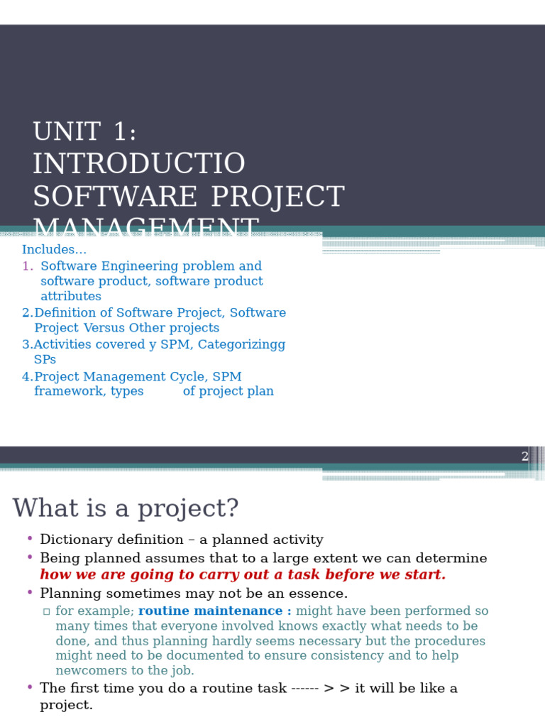 Software Project Management Overview | PDF | Feasibility Study ...