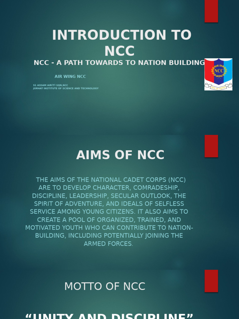 NCC: A Path to Nation Building | PDF | Military Education And Training ...