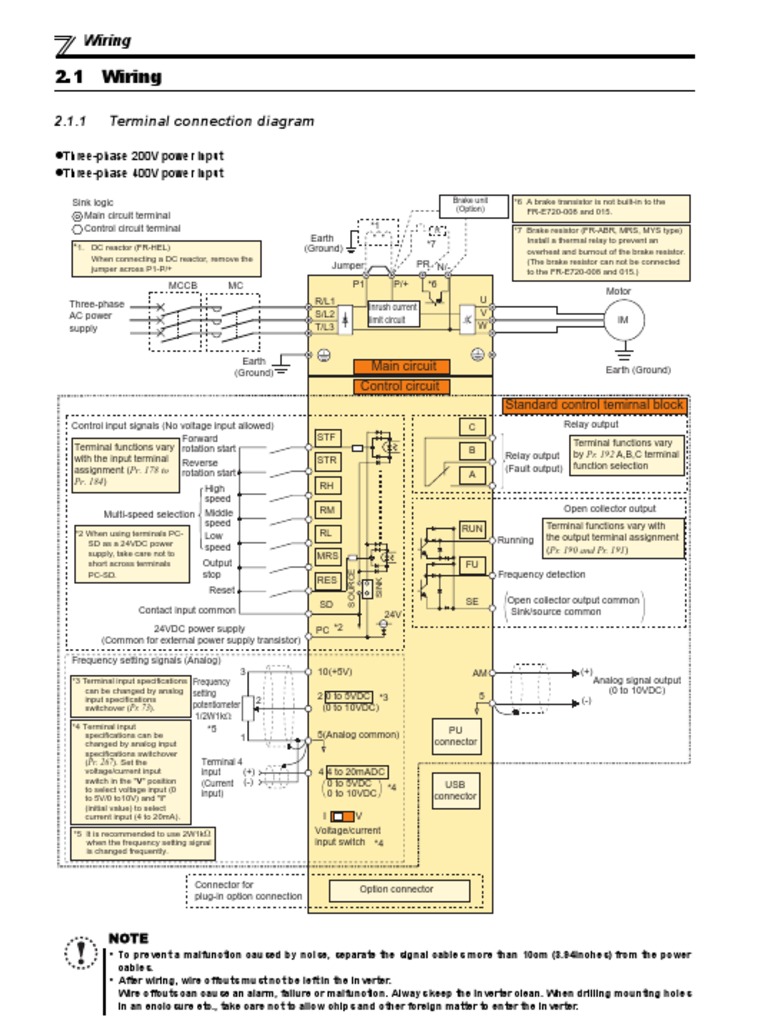 E700 Wiring | Power Inverter | Power Supply
