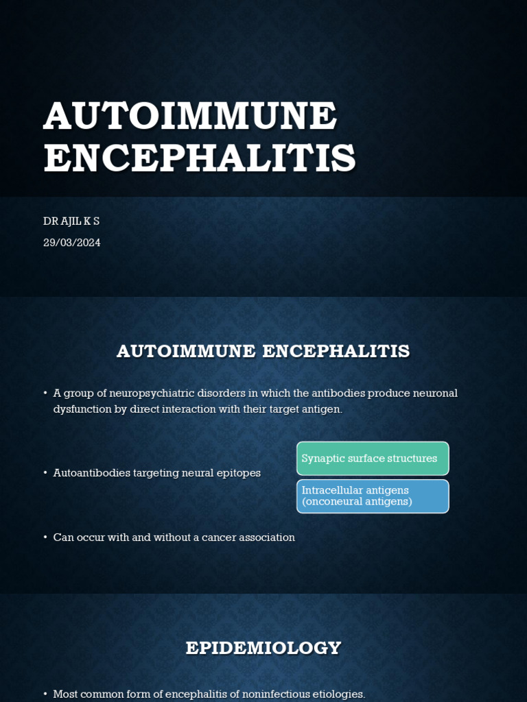Understanding Autoimmune Encephalitis | PDF | Clinical Medicine ...