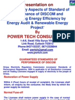 9 Regulatory Aspects of Standard of Performance of DISCOM and Increasing Energy Efficiency by Energy Audit &amp; Renewable Energy Project