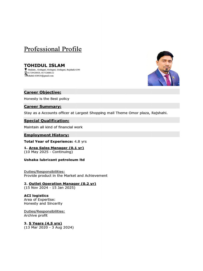 Final Professional CV | PDF