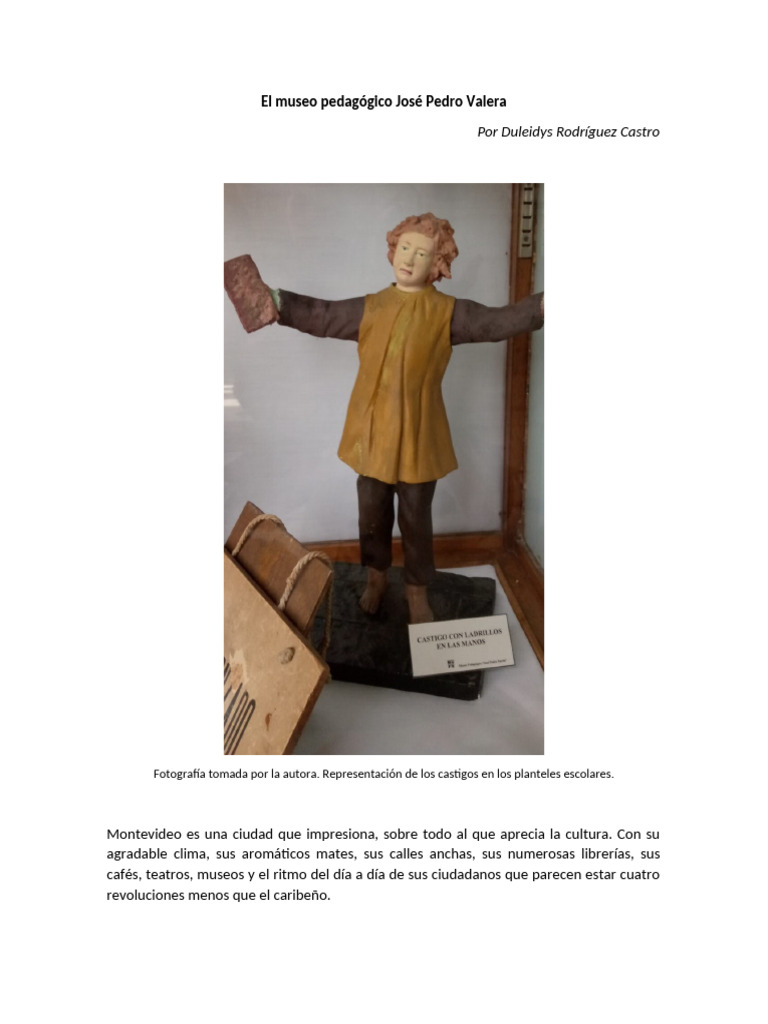 Museo Pedagógico José Pedro Valera | PDF