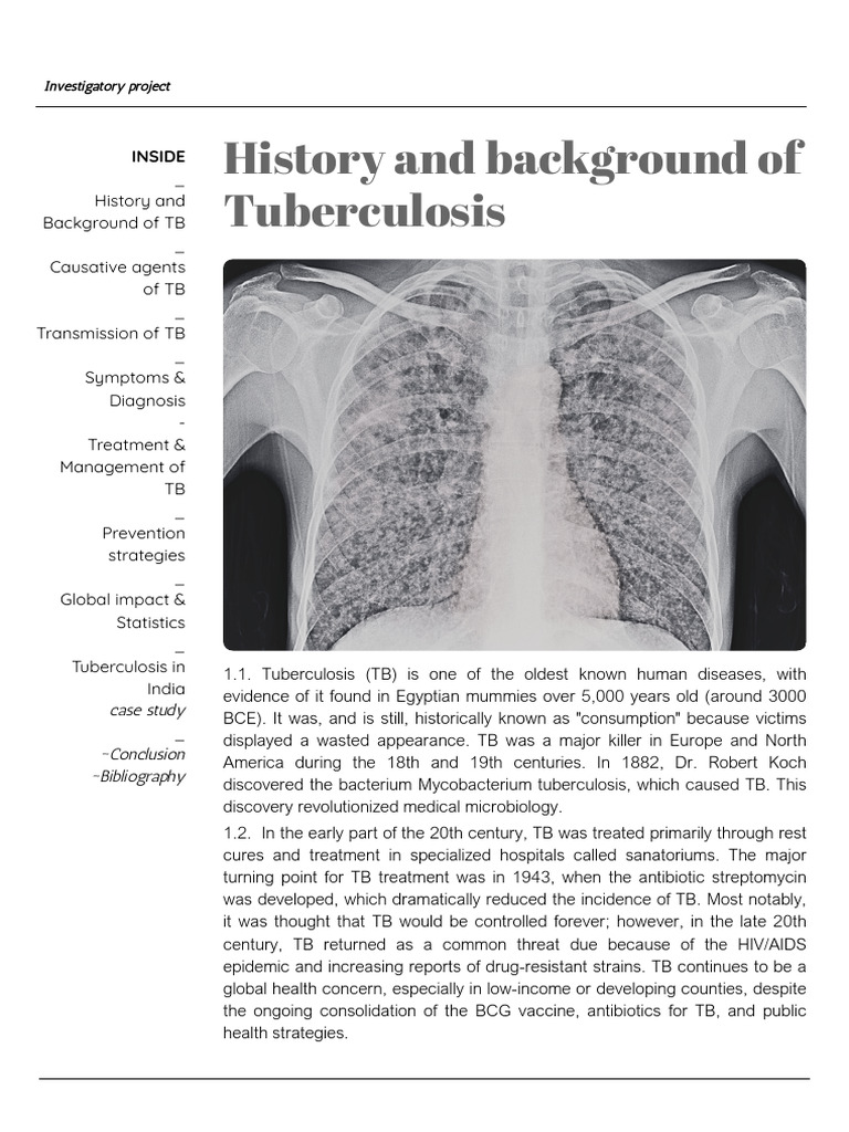 Understanding Tuberculosis: A Comprehensive Guide | PDF | Tuberculosis ...