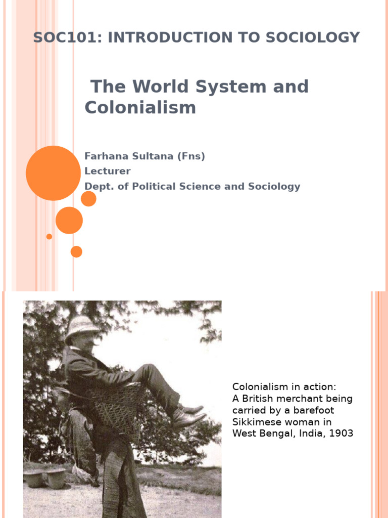 Colonialism and World System Theory | PDF | World Systems Theory ...