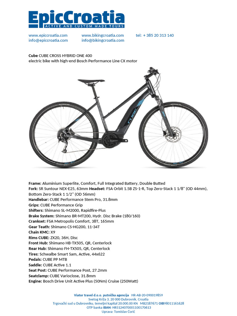 Cube Cross Hybrid One 400 Overview | PDF