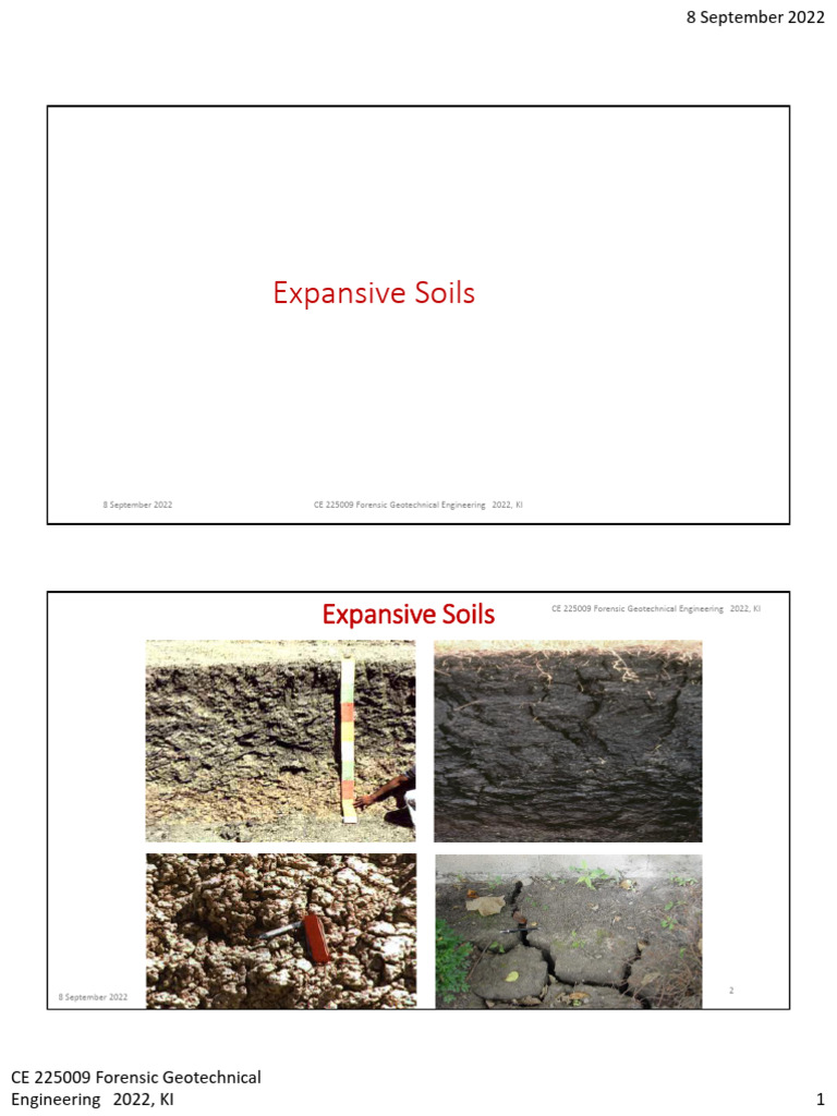 Expansive Soils | PDF | Geotechnical Engineering | Soil