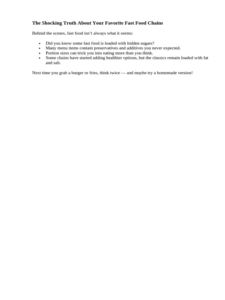 The Shocking Truth About Your Favorite Fast Food Chains PDF(02)