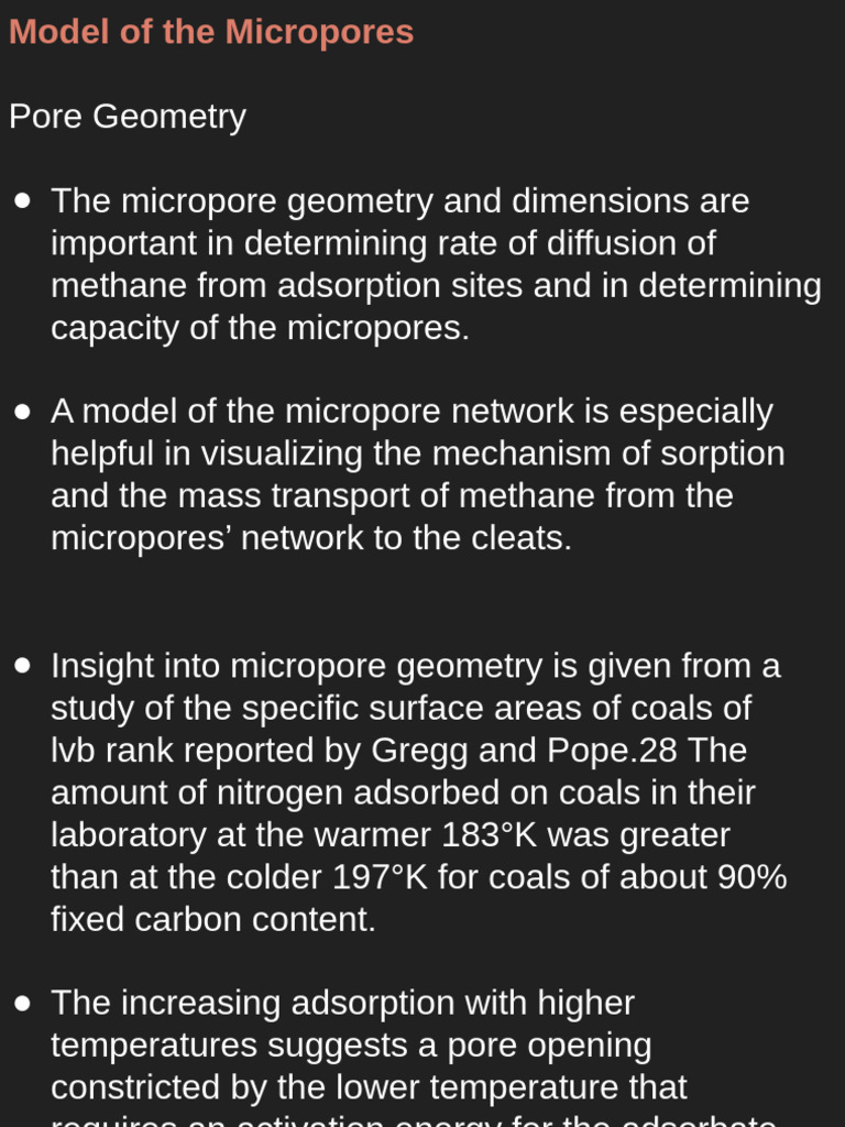 Coal Bed Methane Reservoir Engineering | PDF | Adsorption | Coal