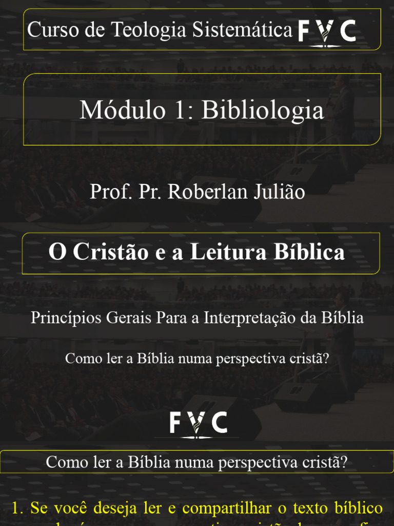 Bibliologia+AULA+27 PPTX+ | PDF