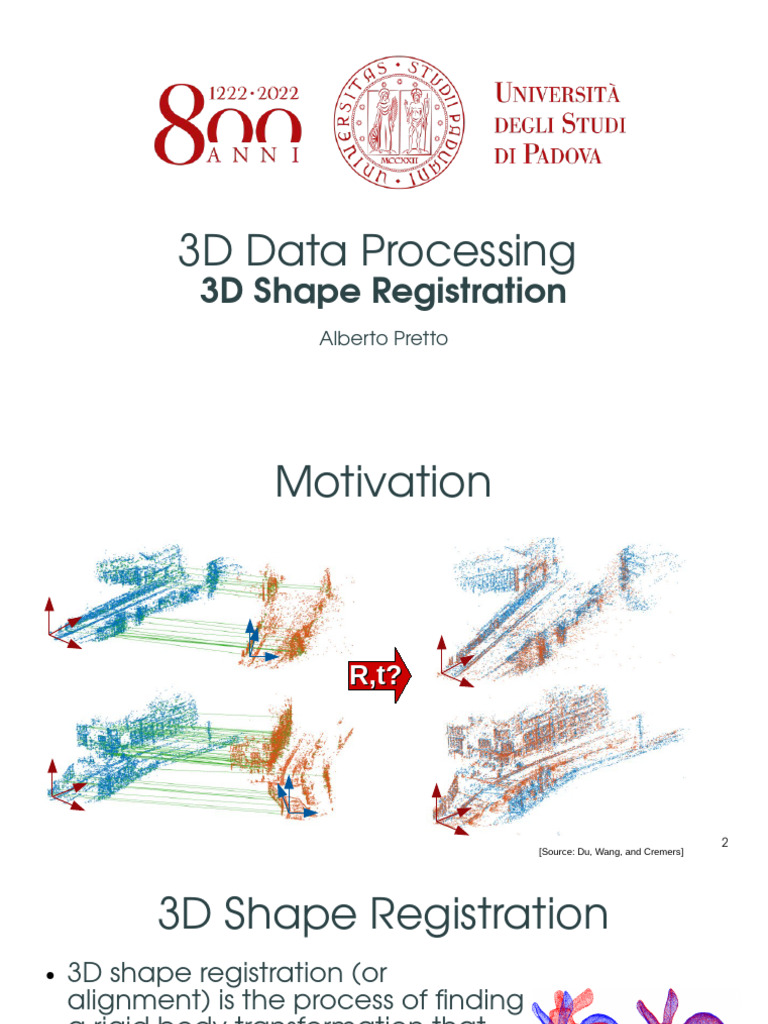 3D Shape Registration Techniques | PDF | Errors And Residuals | Shape