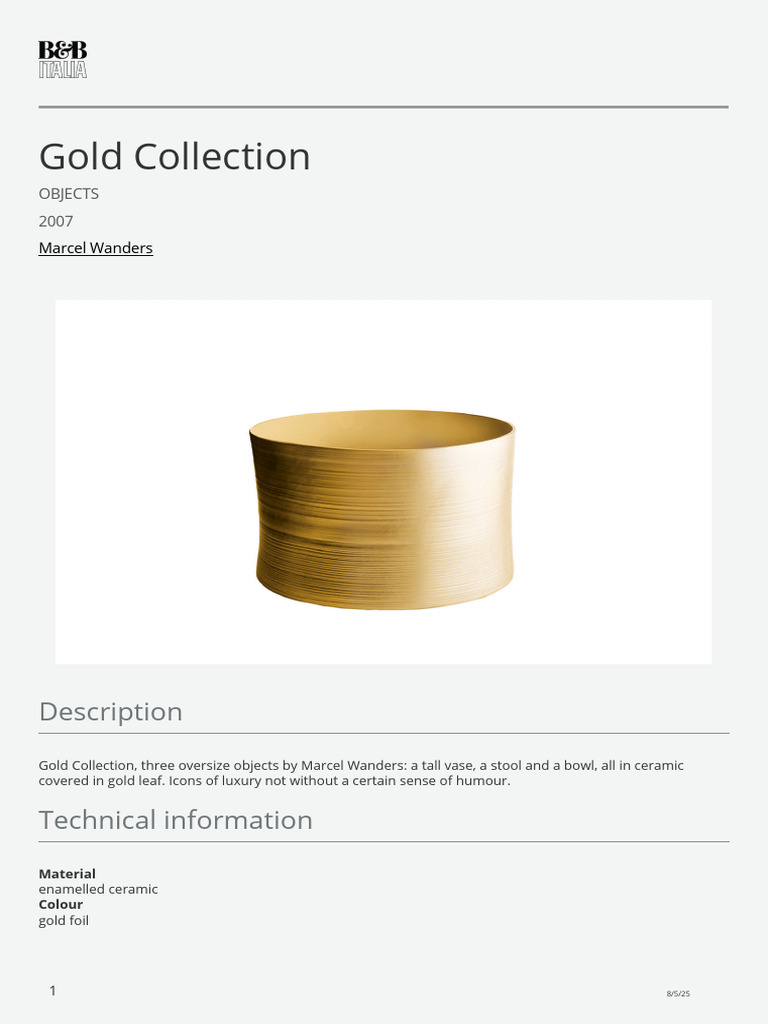 Gold Collection by Marcel Wanders | PDF