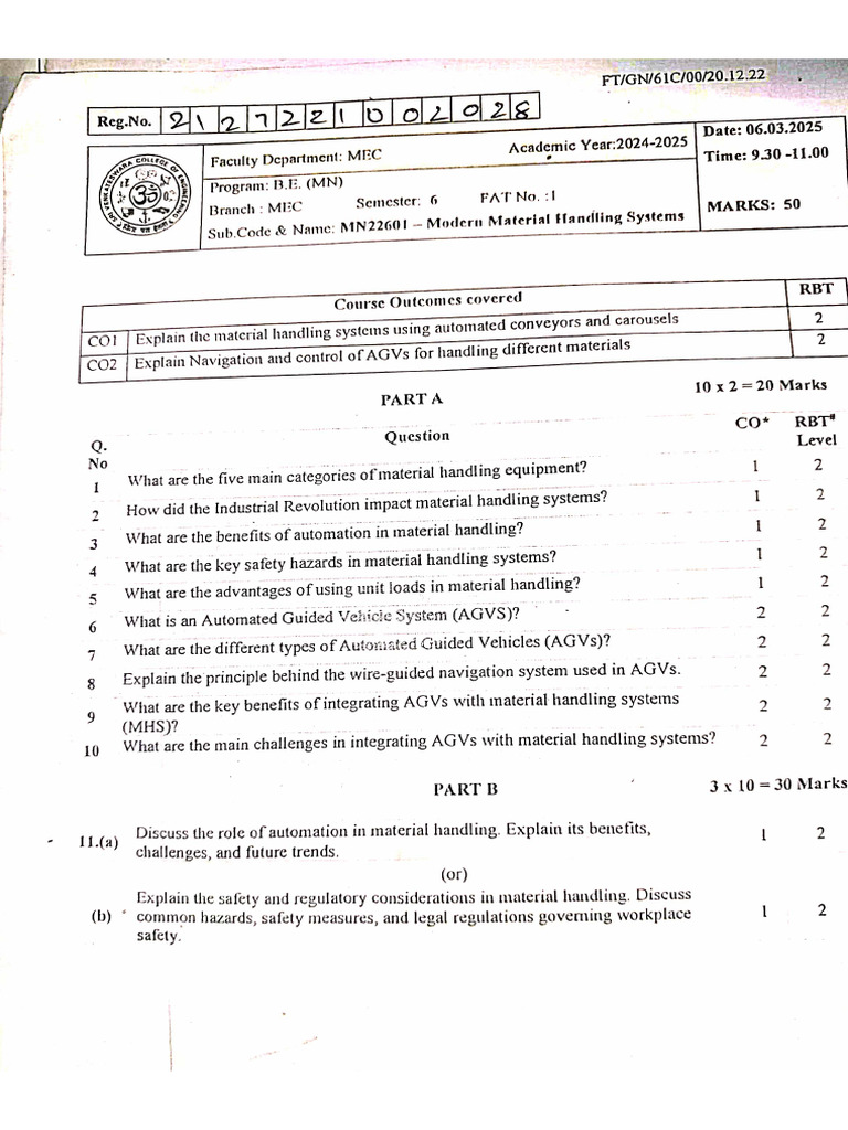 MMHS QP | PDF