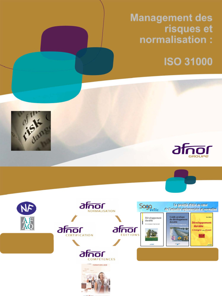 ISO 31000 : Guide sur le management des risques | PDF | Risque ...