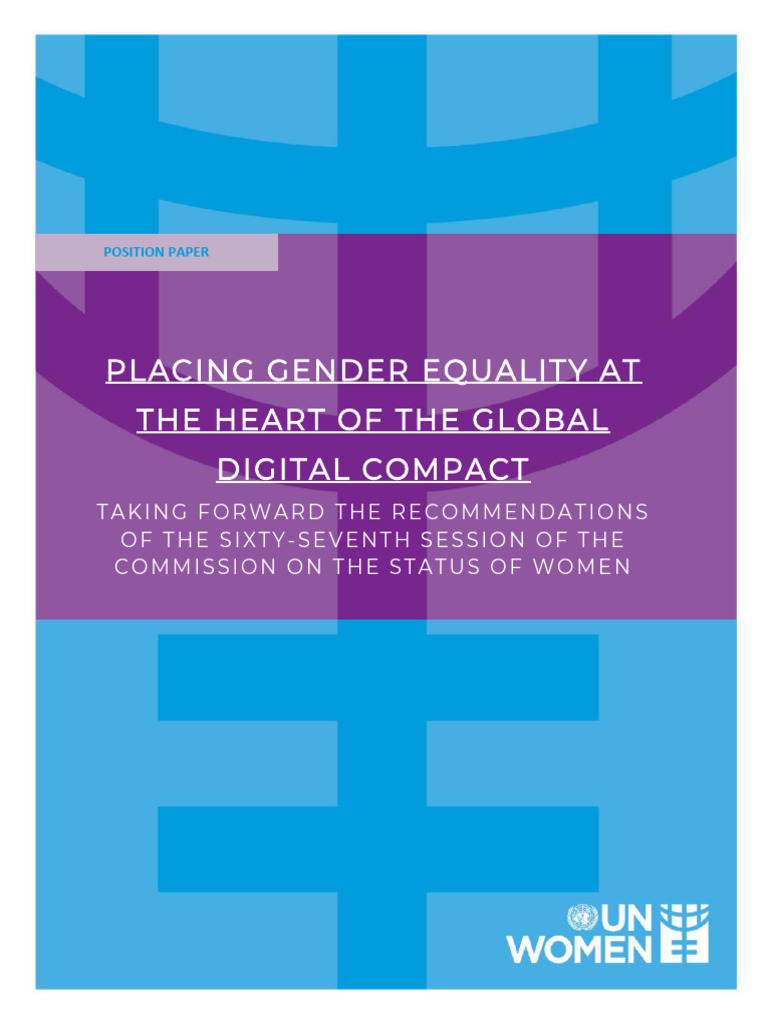 Placing Gender Equality at The Heart of The Global Digital Compact en ...
