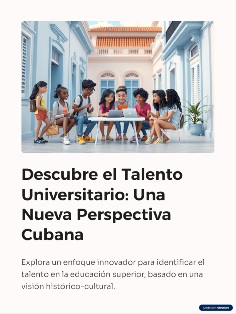 Talento Universitario: Enfoque Cubano Innovador | PDF | Dotamiento ...