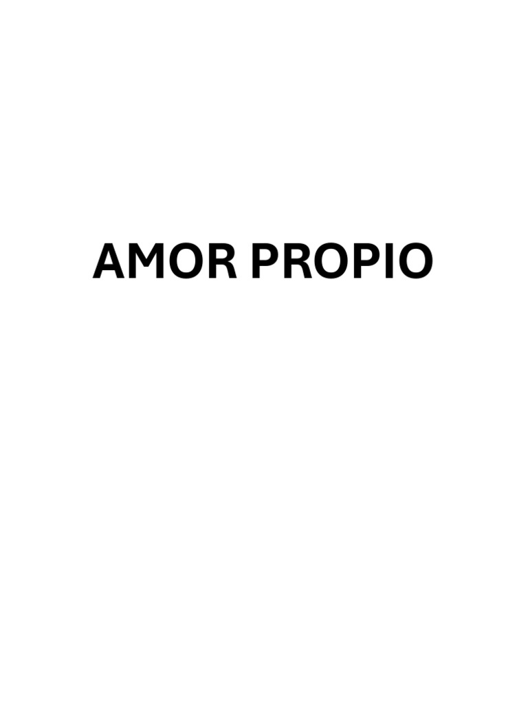 Fortaleciendo el Amor Propio PDF Autoestima Amor