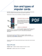 Functions and Type of Computer Cards