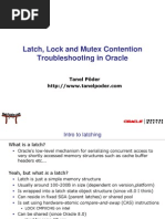 Latch Lock and Mutex Contention Troubleshooting