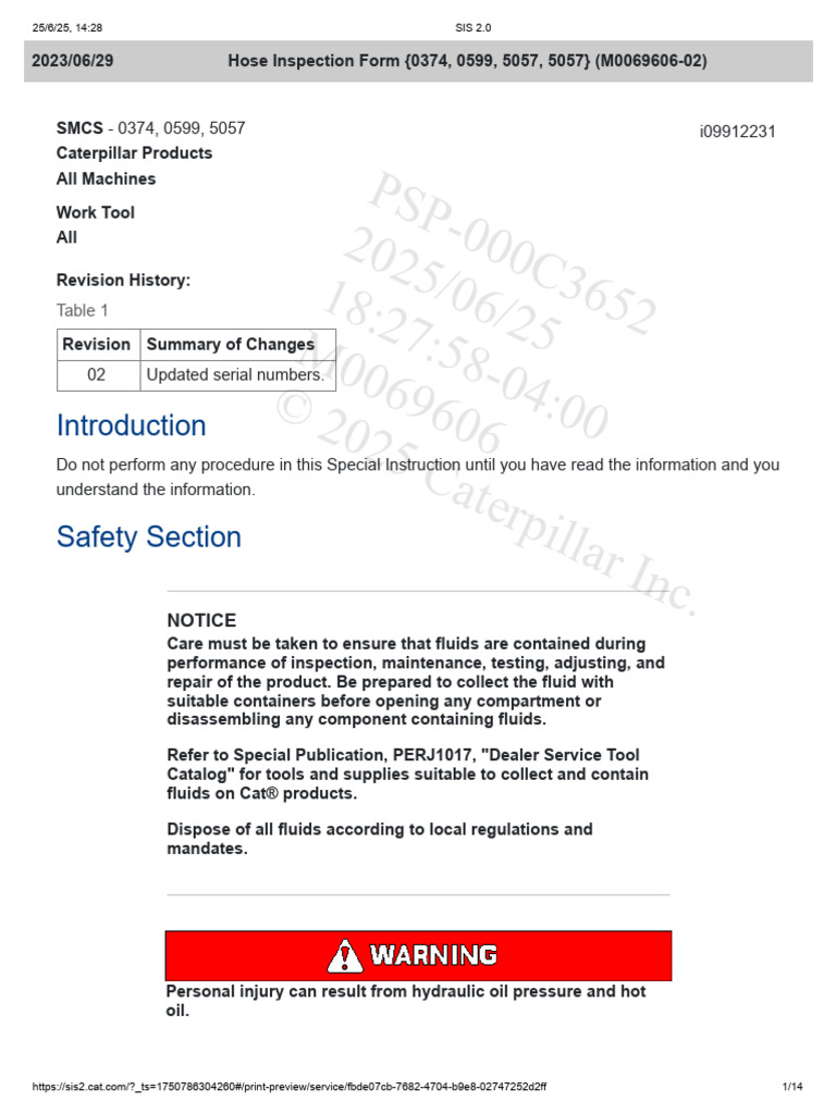 Hose Inspection and Maintenance Guide | PDF | Leak | Mechanical Engineering