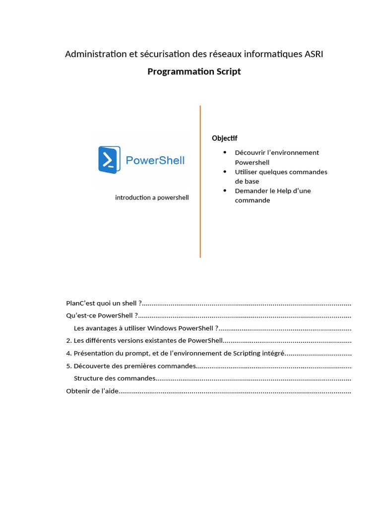Introduction à PowerShell | PDF | Interface système | Développement de ...
