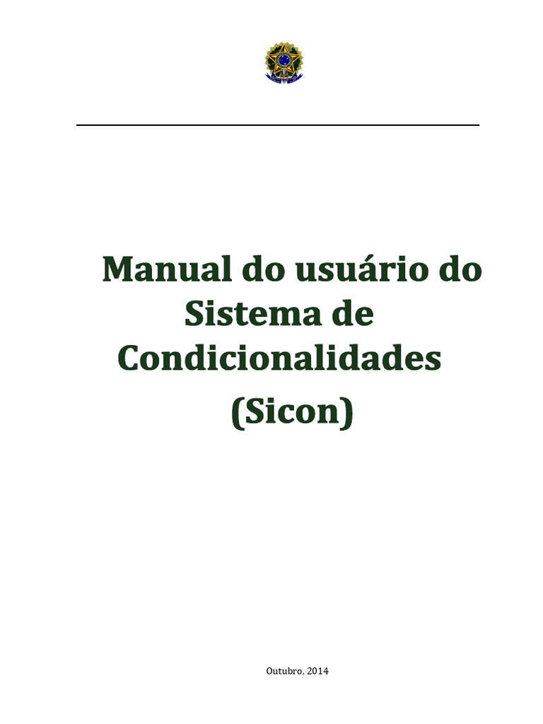 Manual Do Novo Sicon | PDF | Família | Internet