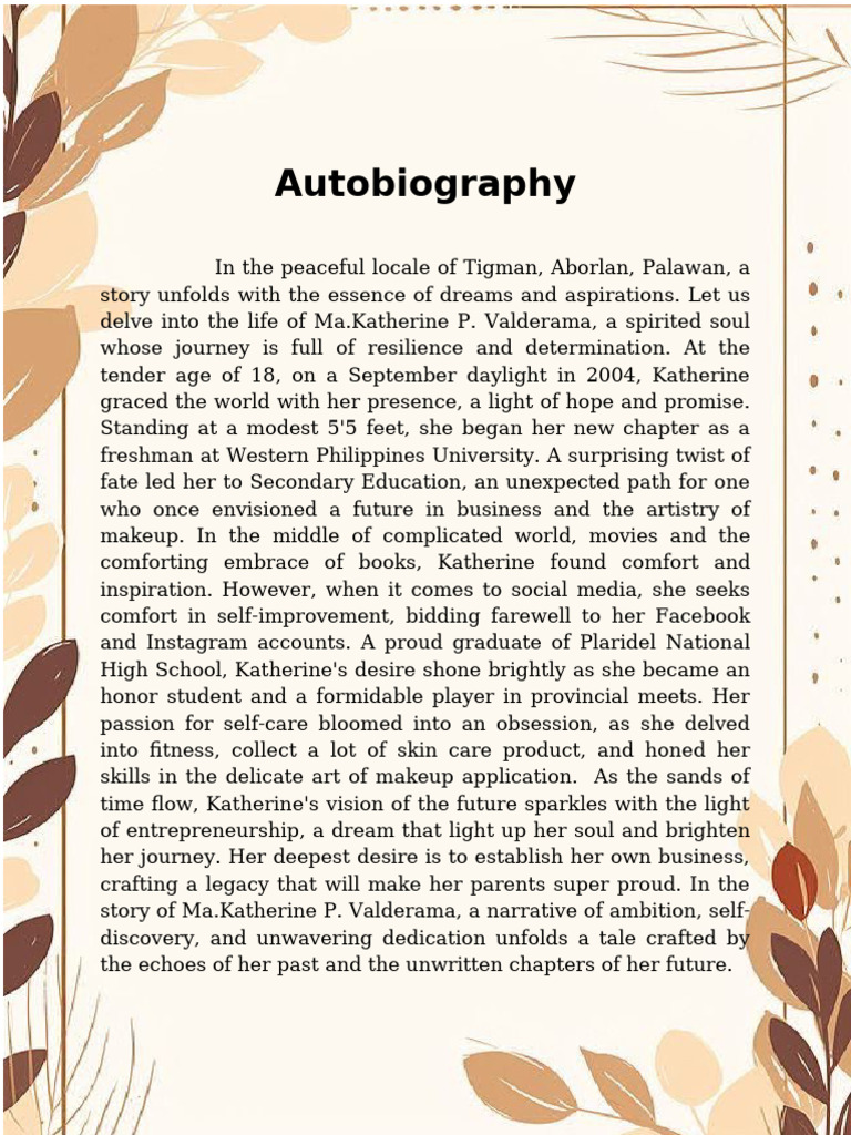Autobiography | PDF