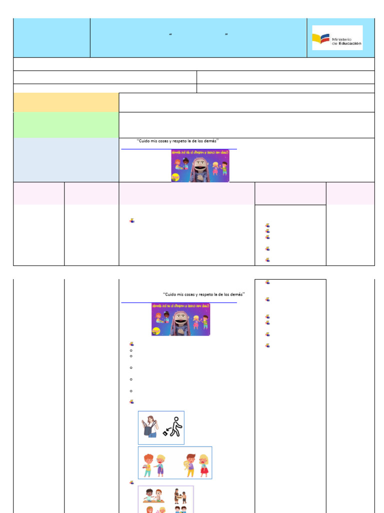 Planificacion Inicial Ii | PDF | Educación de la primera infancia ...